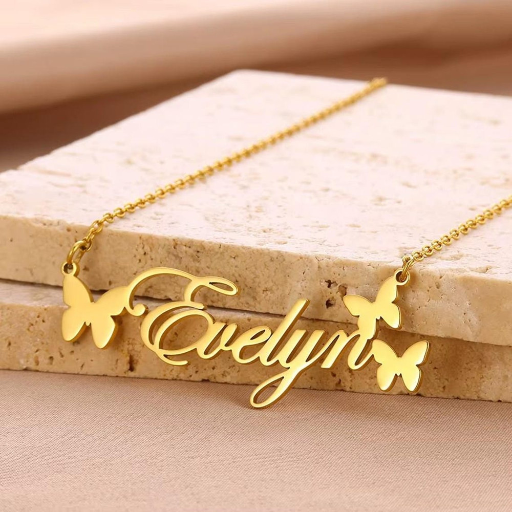 Baby Products Best - Kalung Nama Kustom Perhiasan Pribadi Kalung