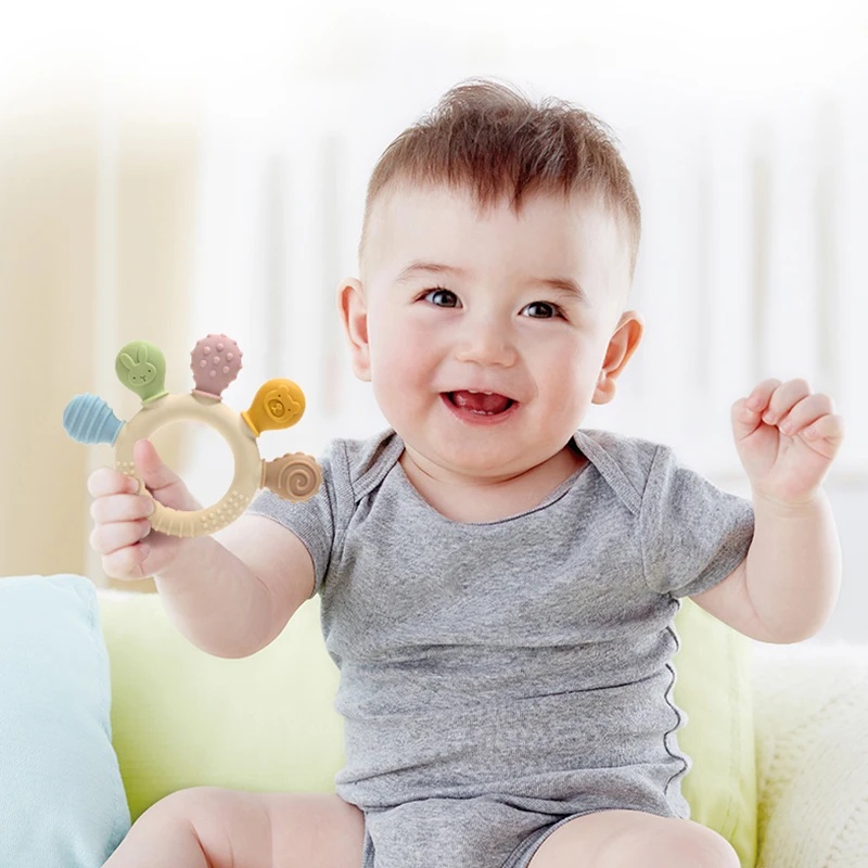 Mainan Gigitan Bayi Silikon Mu - Baby Products Best ulasan dan harga