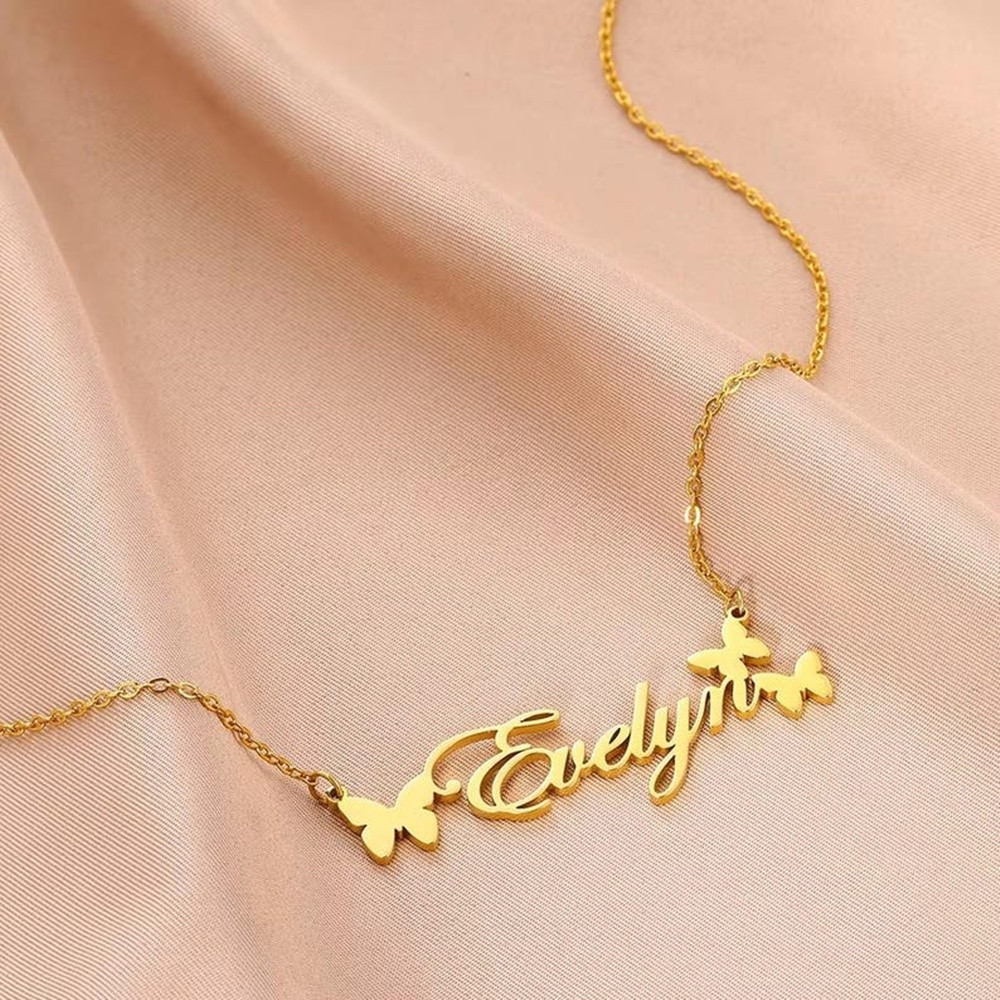 Kalung Nama Kustom Perhiasan P - Baby Products Best ulasan dan harga